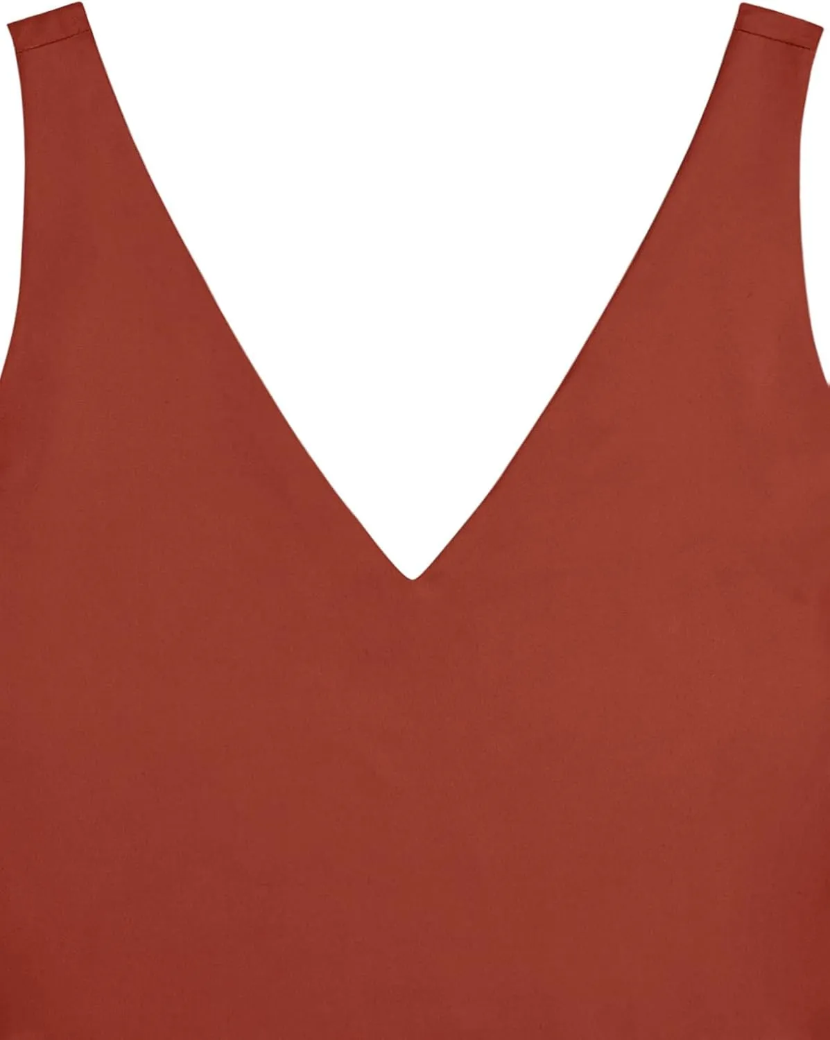 REORIA Butsmooth Womens Trendy Sexy Plunge Deep V Neck Sleeveless V Backless Slim Fit Going Out Crop Tank Tops