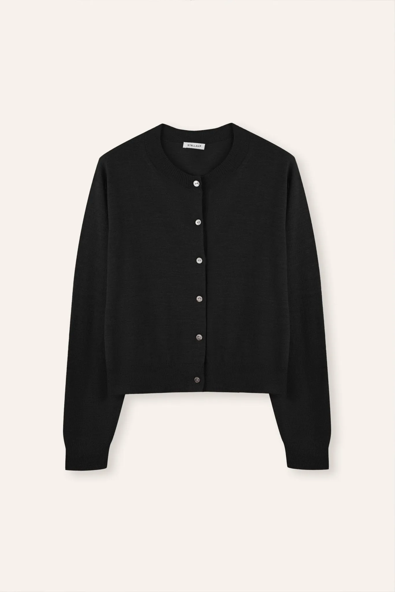 SARAH silk-blended cardigan (Black)