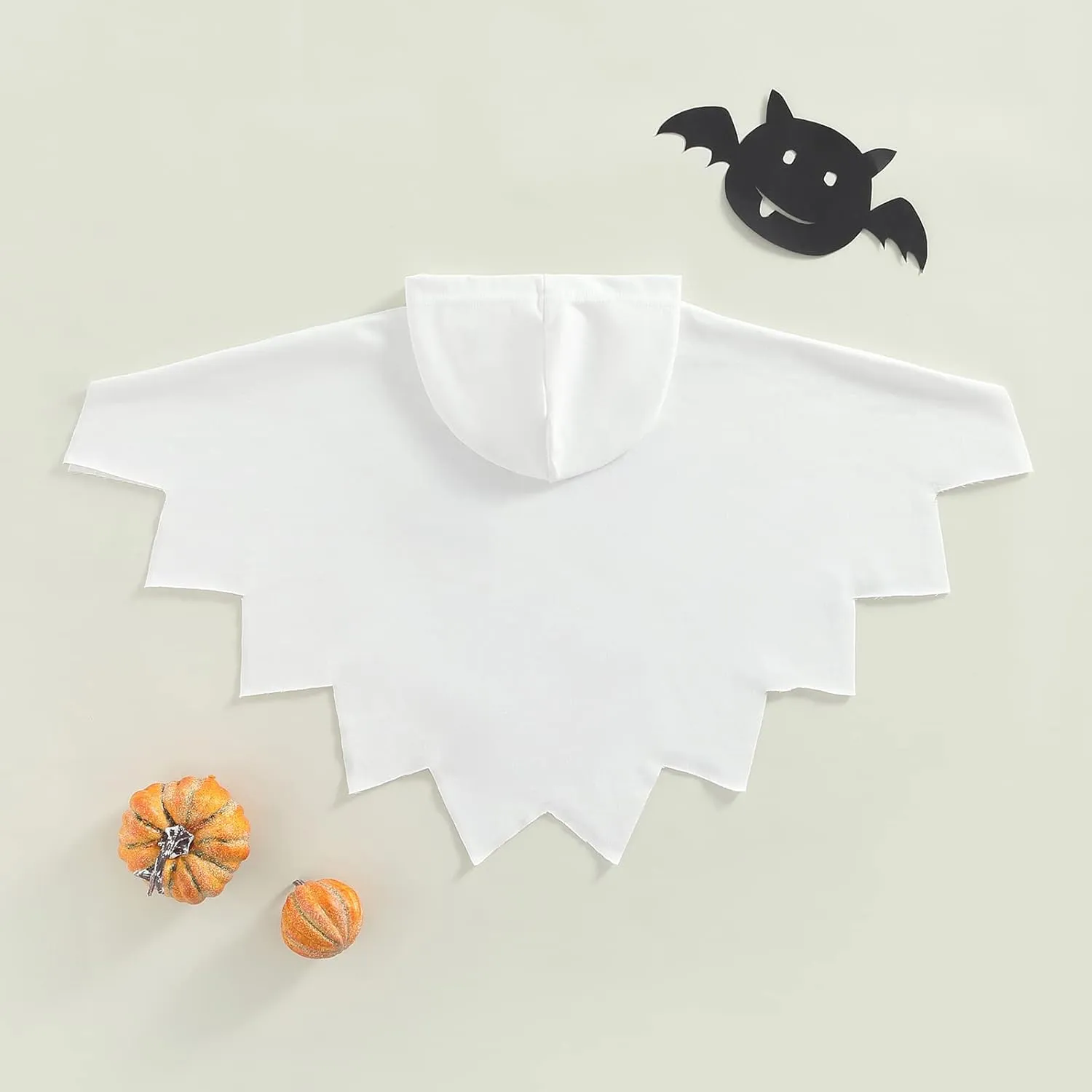 SAYOO Unisex Kid Girl Boy Christmas Hood Cape Cloak Costume with Evil Pumpkin Ghost Tassel Cosplay Fancy Dress Up Outfit