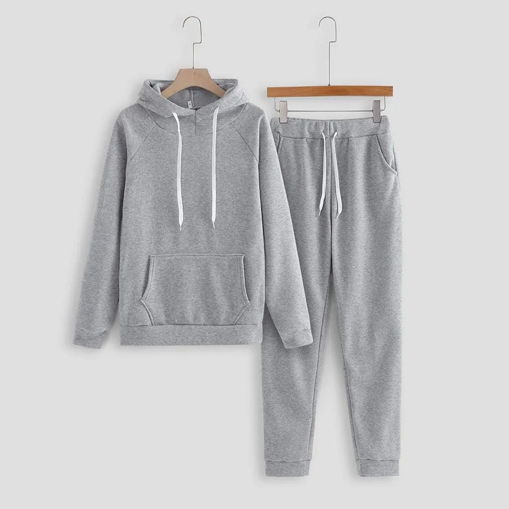 SHAOBGE Womens 2 Piece Outfits Lounge Hoodie Sweatsuit Sets Oversized Sweatshirt Baggy Fall Fashion Sweatpants with Pockets