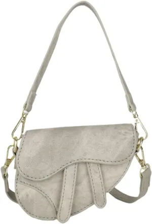 Shoulder Bag for Women Saddle Bag Denim Purse Crossbody Bag with Adjustable Strap