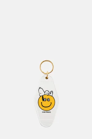 Snoopy Smiley Key Tag