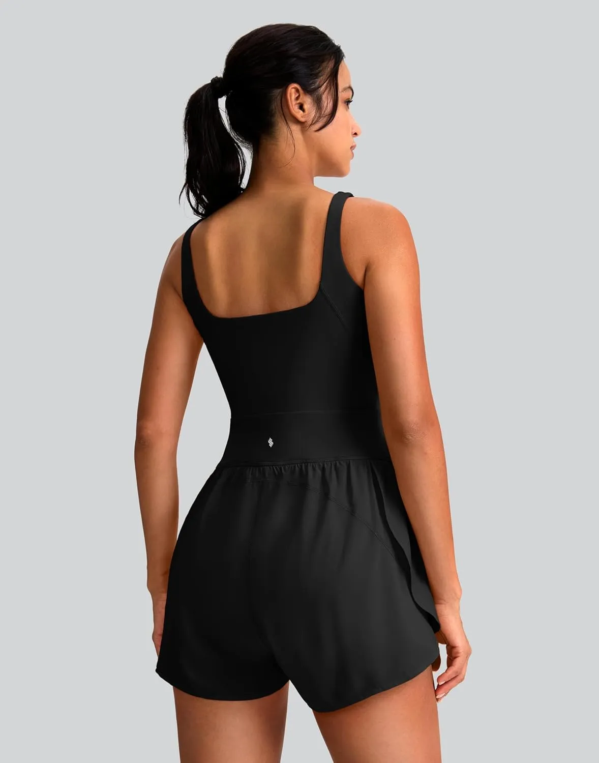 Soothfeel Womens Workout Romper Running Onesie One Piece Jumpsuit Shorts Tennis Gym Active Athletic Rompers for Women Summer