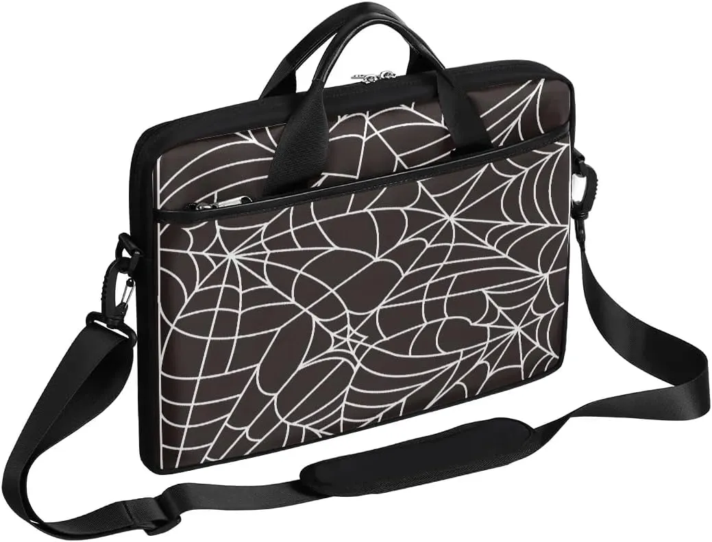 Spiders Fun Texture Laptop Shoulder Bag Tablet Computer Notebook Sleeve Messenger Bags Carrying Case with Strap Briefcase Tote for 14 15 in Laptops