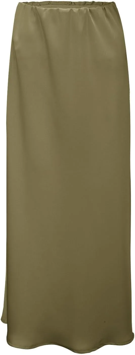 Spring Summer Skirts Satin Skirt High Waisted Maxi Wedding A Line Long Skirts Denim Skirts for Women Midi Length