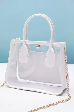 Stadium Ready Transparent White Bag