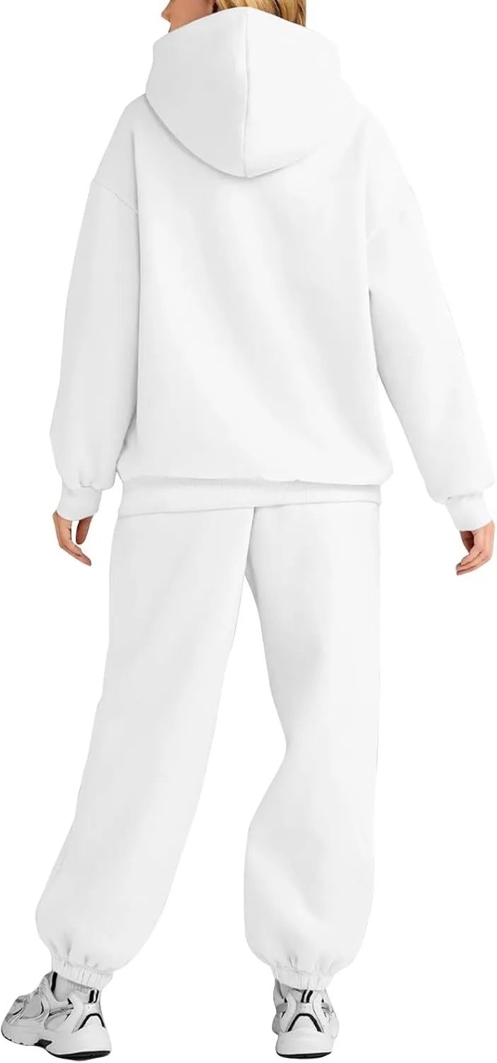 Sweat Suits for Womens 2 Piece Lounge Hoodie Sweatsuit Sets Oversized Sweatshirt Baggy Sweatsuit Casual Y2k Set