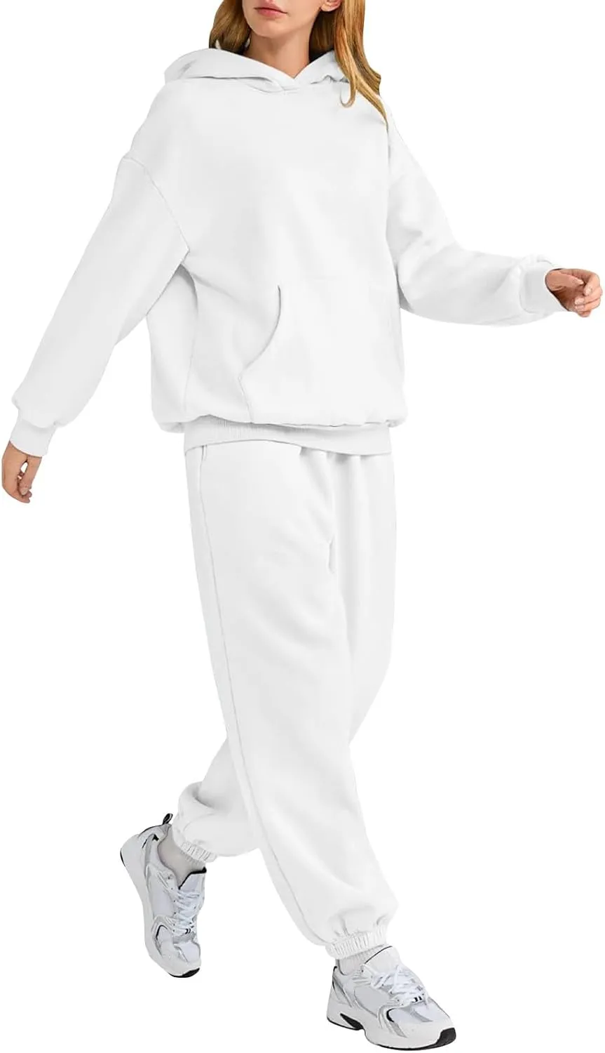 Sweat Suits for Womens 2 Piece Lounge Hoodie Sweatsuit Sets Oversized Sweatshirt Baggy Sweatsuit Casual Y2k Set