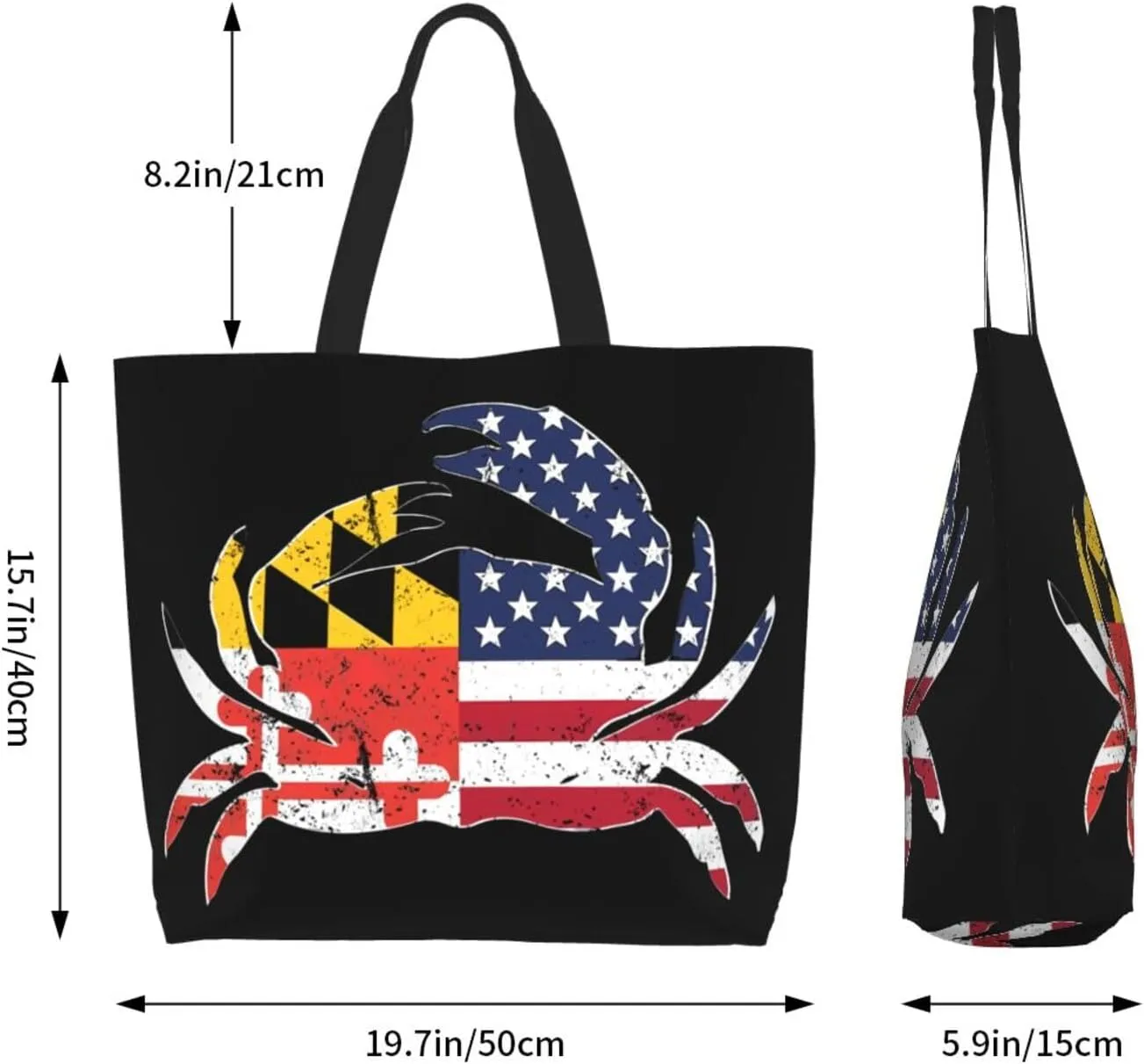 Swedish Sweden Flag Women's Tote Bag Large Capacity Single Shoulder Bags Handbag for Shopping Work