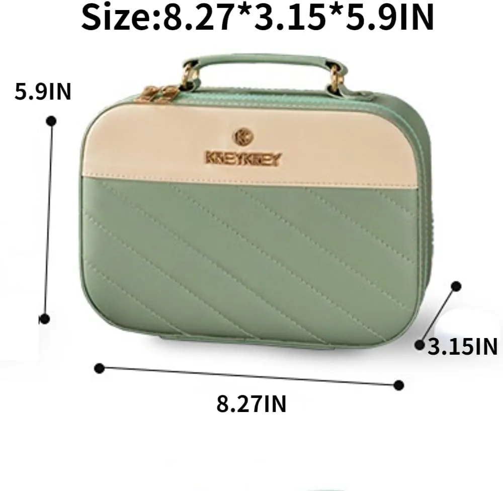 Toiletry Bag for Women Men, Waterproof Makeup Cosmetic Bag Travel Organizer Travel Bag (Large Blue Denim)