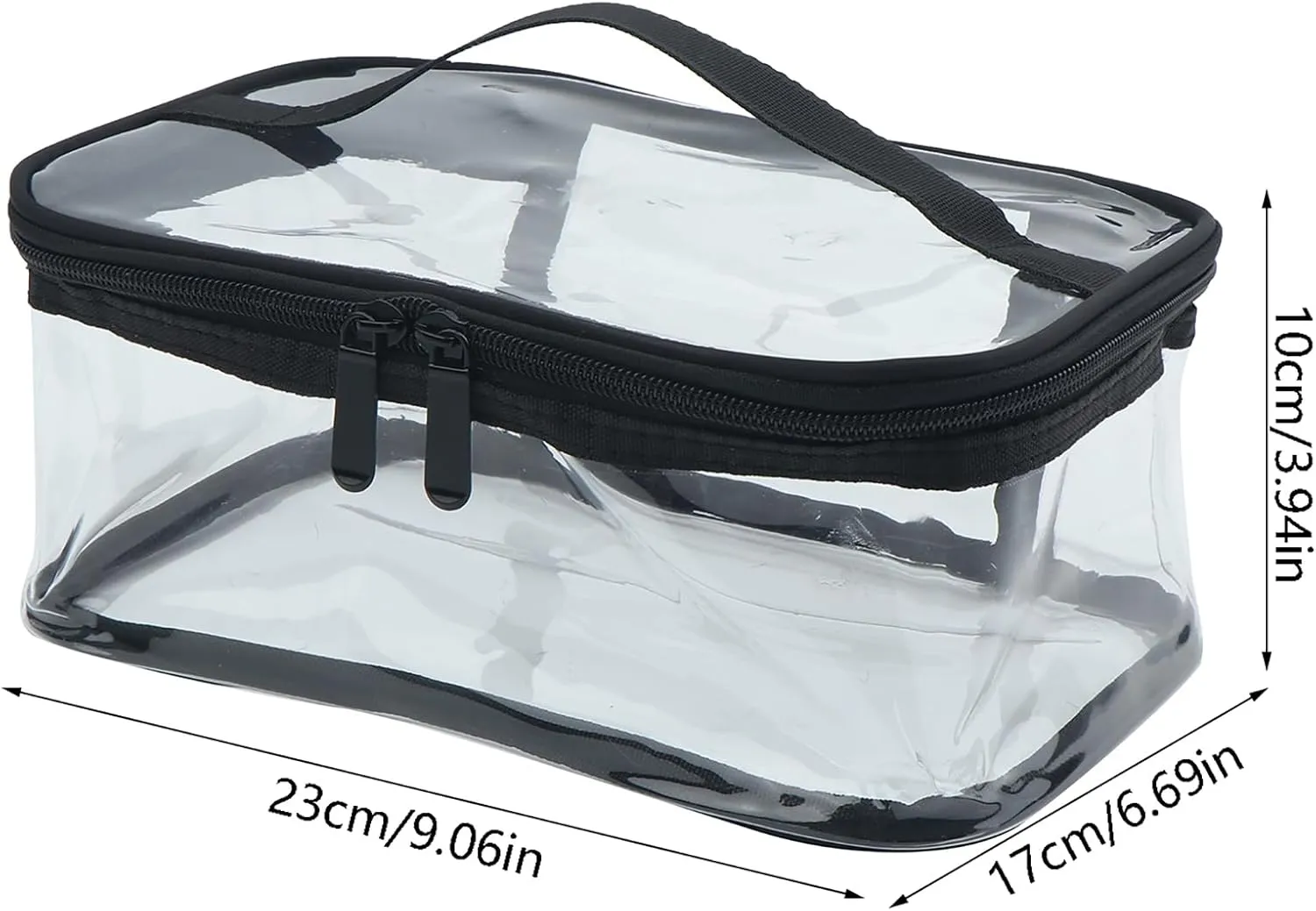 Transparent PVC Makeup Bag Portable Cosmetic Bag Travel Toiletry Pouch Waterproof Storage Home Wash Kit Case
