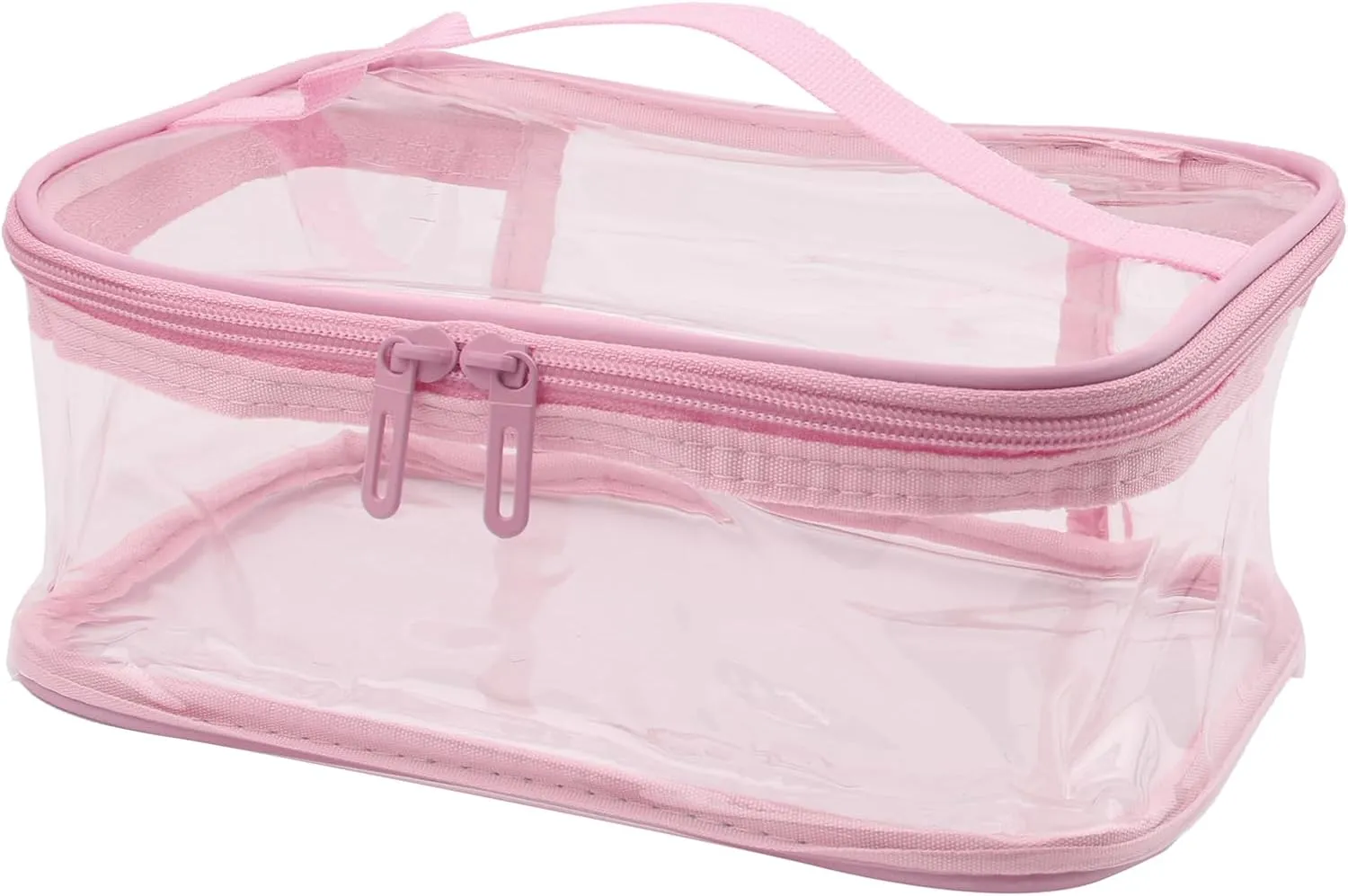 Transparent PVC Makeup Bag Portable Cosmetic Bag Travel Toiletry Pouch Waterproof Storage Home Wash Kit Case