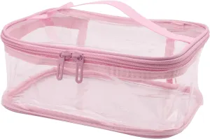 Transparent PVC Makeup Bag Portable Cosmetic Bag Travel Toiletry Pouch Waterproof Storage Home Wash Kit Case