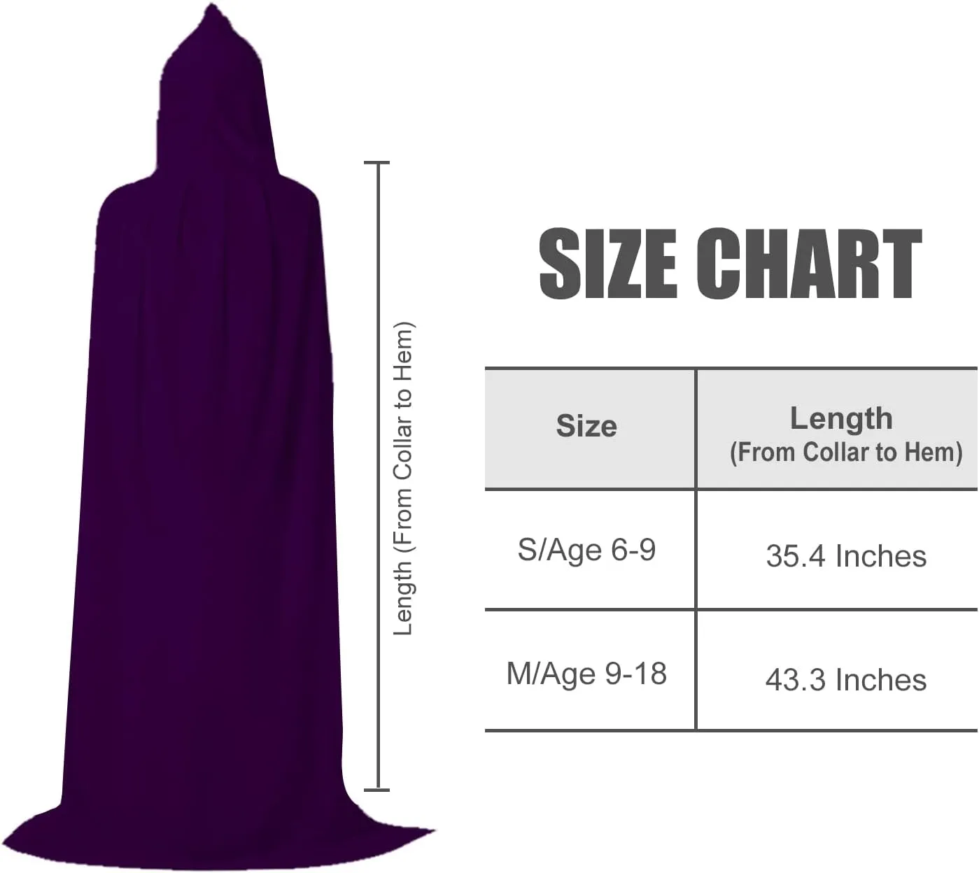 UTTPLL Velvet Kids Robe Halloween Christmas Cosplay Costumes Hooded Cloak Cape Unisex Boys Girls Wizard Party