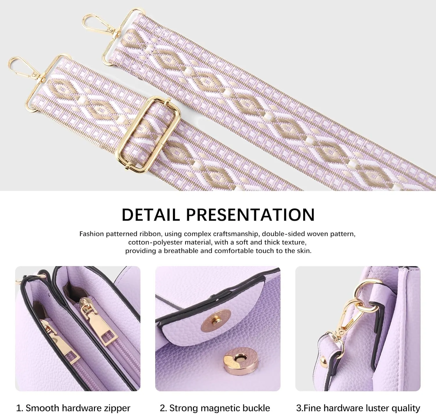 Vegan Leather Hobo Purses, Crossbody Bags for Women, Shoulder Handbags with Wide Strap