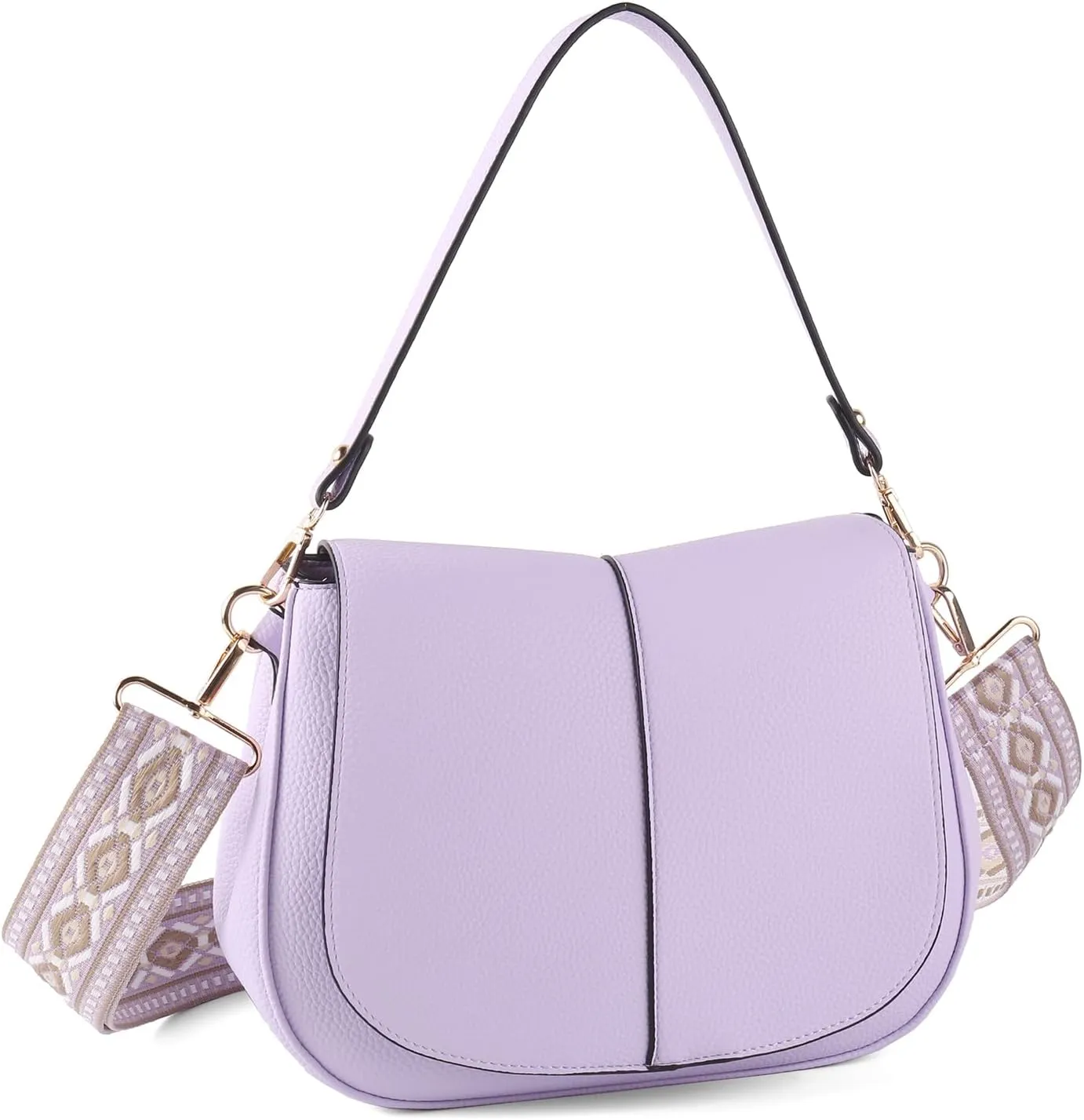 Vegan Leather Hobo Purses, Crossbody Bags for Women, Shoulder Handbags with Wide Strap