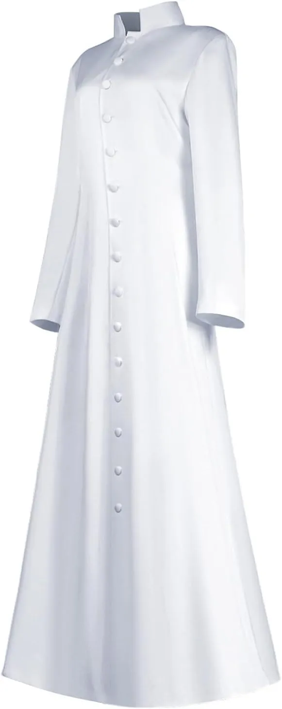 Women's Clergy Robes Costume Minister Church Robe Priest Cassock Pastor Minister Coat 2023 Halloween Cosplay Cloaks