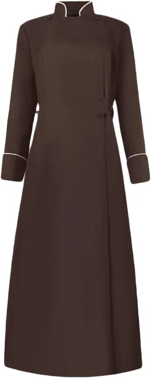 Women's Clergy Robes Costume Minister Church Robe Priest Cassock Pastor Minister Coat 2023 Halloween Cosplay Cloaks