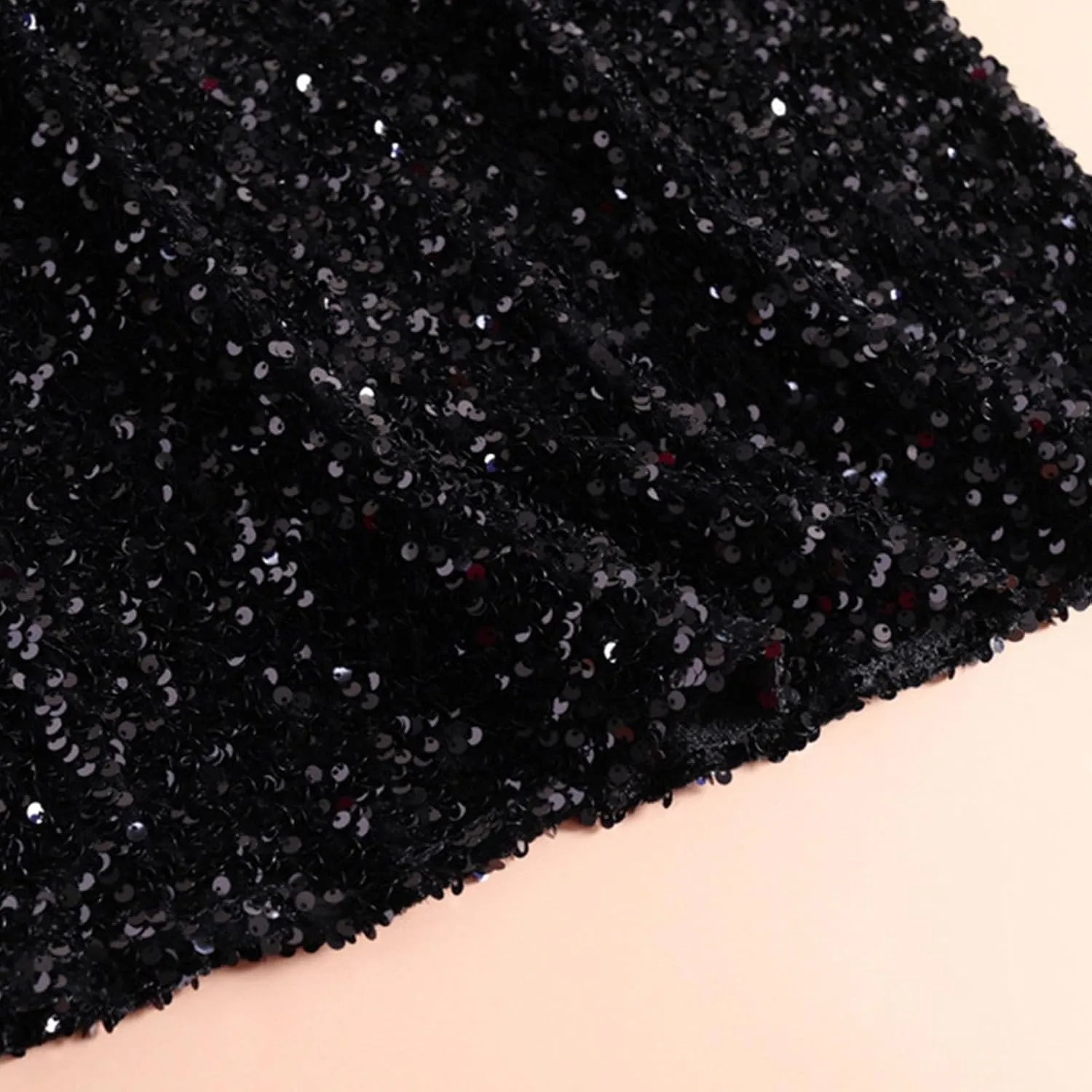 Womens Elegant Skirts for Women Loose Fit Sequin Sparkle High Cut Pencil Glitter Plain Maxi Long Skirts 2025 Trendy