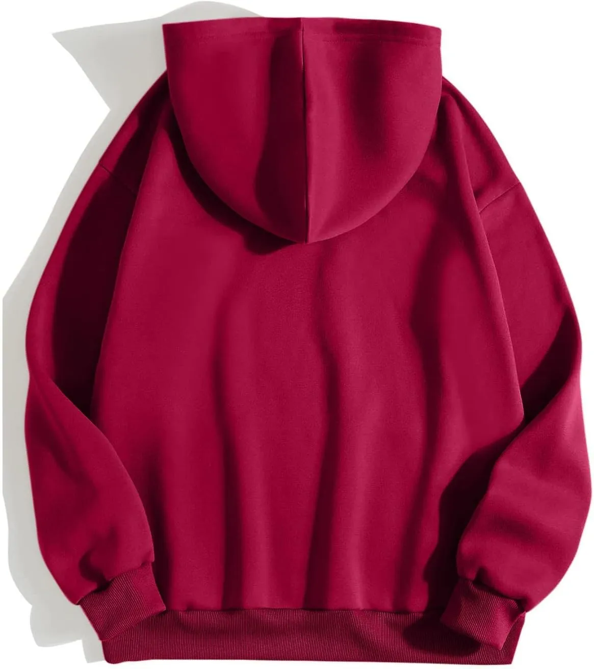 Womens Fall Oversized Print Hoodies Fleece Long Sleeve Sweatshirts Drawstring Pullover with Pocket Casual Outfits