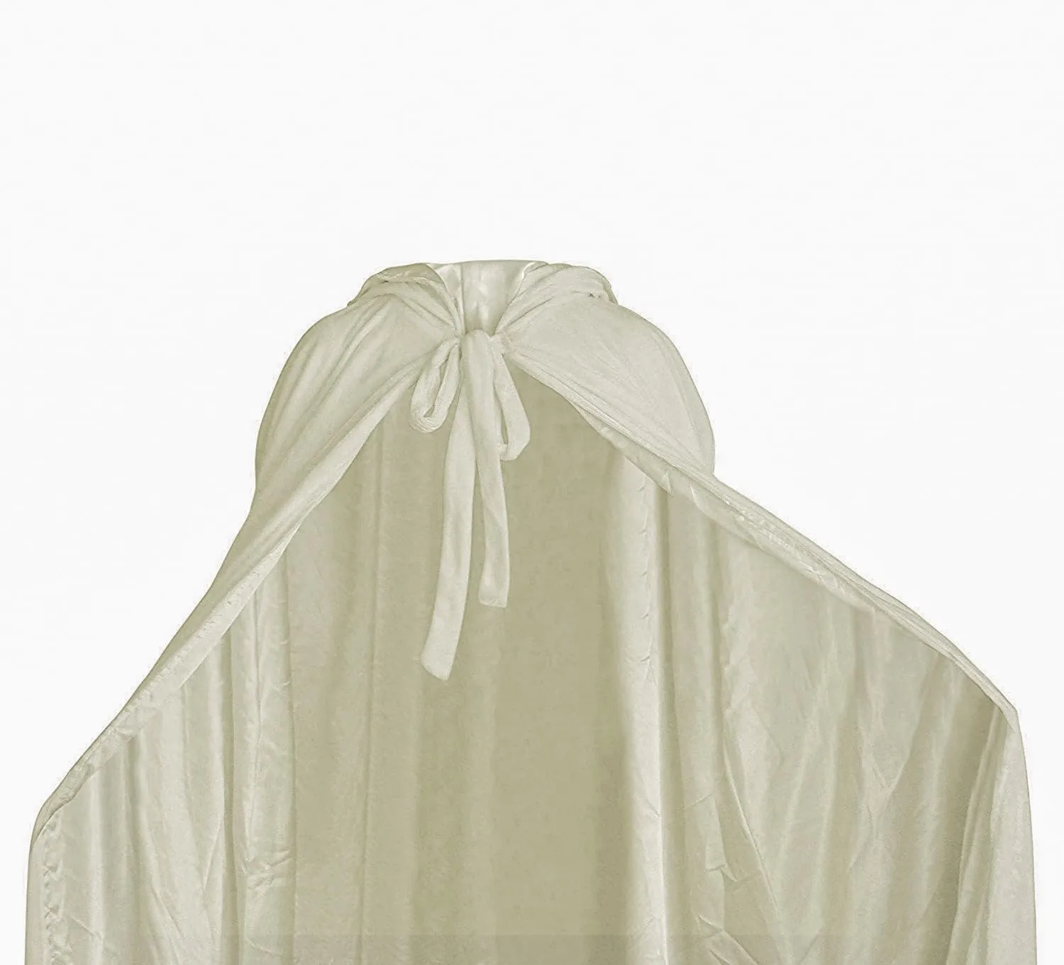 Women's Wedding Cape Bridal Cloak with Hood White Poncho Floor Length