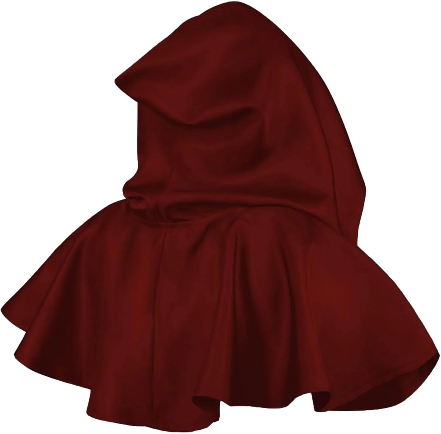 XIAXOGOOL Halloween Grim Cowl Cloak Cosplay Costumes Hooded Poncho for Men Women Mini Cape with Hood Medieval Short Cloaks