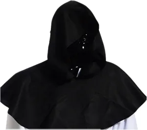YMING Unisex Medieval Cowl Hat Halloween Pagan Cosplay Accessory Halloween Cosplay Costumes Men Women Witch Cloak Poncho