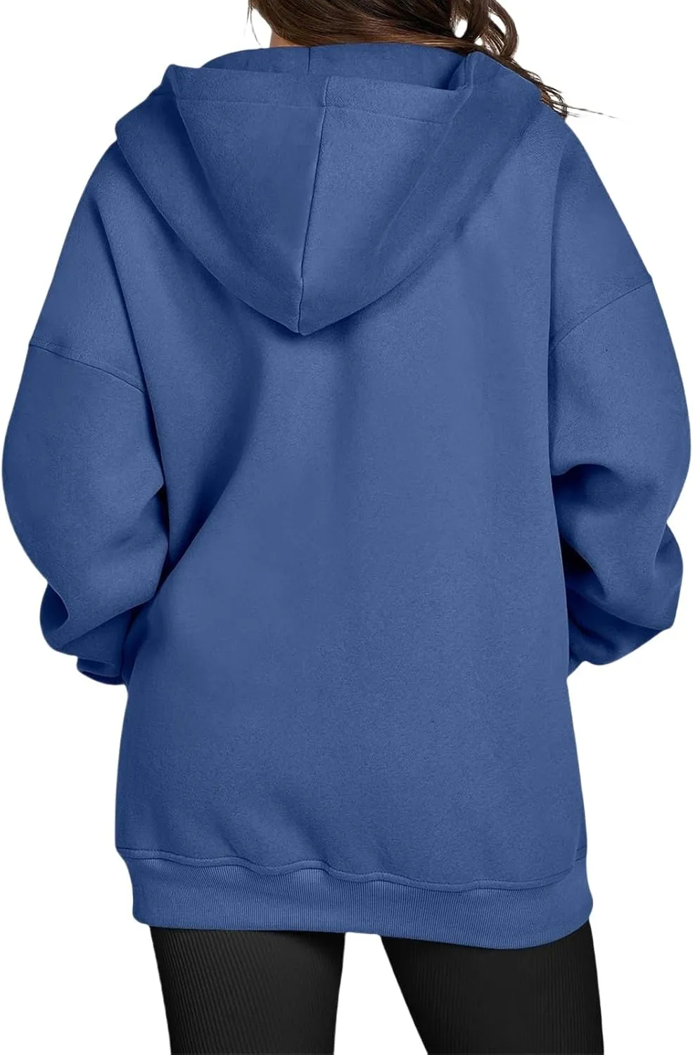 Zip Up Hoodies Women Oversized Sweatshirts Casual Long Sleeve Jackets Workout Y2K Outfits Fall Coats with Pockets